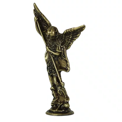 Adorno de Mesa São Miguel Ouro Velho - 7 x 4 cm 