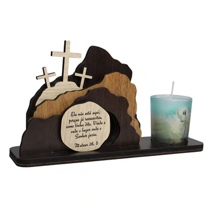 Adorno de Mesa Sepulcro de Cristo - 12 cm x 23 cm x 6 cm