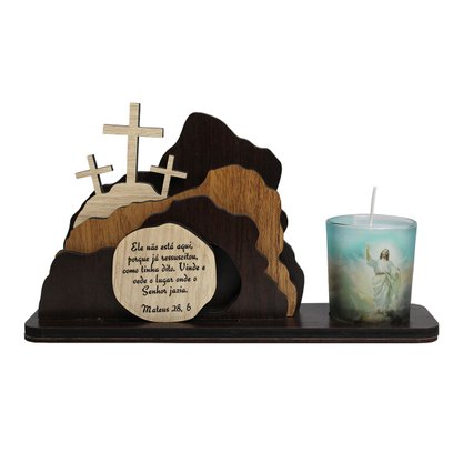 Adorno de Mesa Sepulcro de Cristo - 12 cm x 23 cm x 6 cm