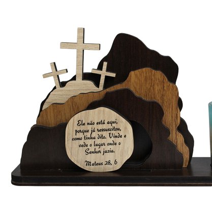 Adorno de Mesa Sepulcro de Cristo - 12 cm x 23 cm x 6 cm