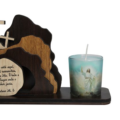 Adorno de Mesa Sepulcro de Cristo - 12 cm x 23 cm x 6 cm
