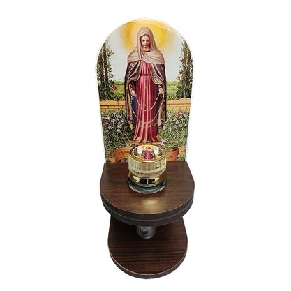 Adorno Porta Água Benta Nossa Senhora das Lágrimas - 20 x 8 cm
