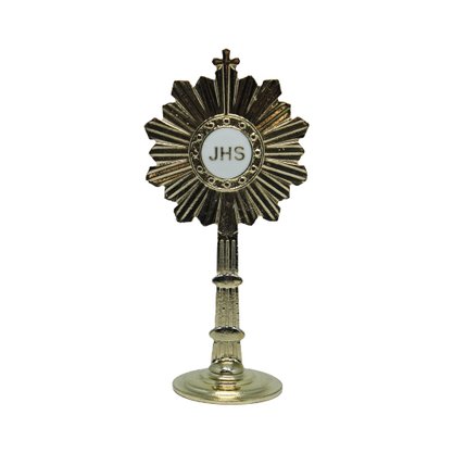 Adorno Ostensório Metal Pedestal 15 cm