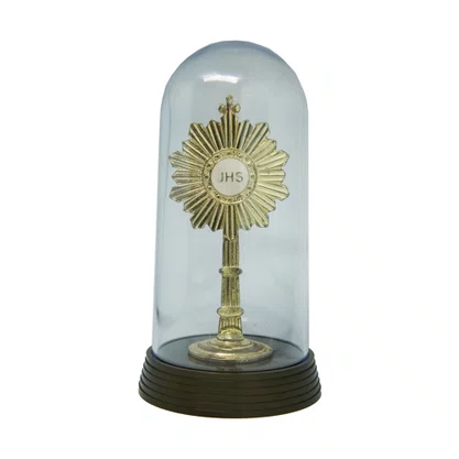 Adorno Ostensório Metal Pedestal 20 cm