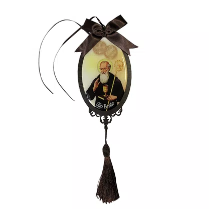 Adorno Oval Santo Bento em MDF