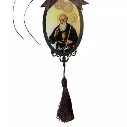 Adorno Oval Santo Bento em MDF