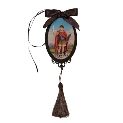 Adorno Oval Santo Expedito em MDF