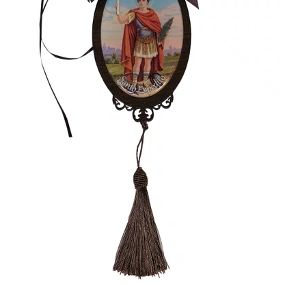 Adorno Oval Santo Expedito em MDF