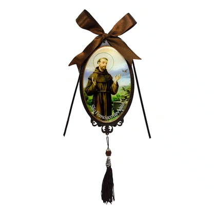 Adorno Oval São Francisco em MDF