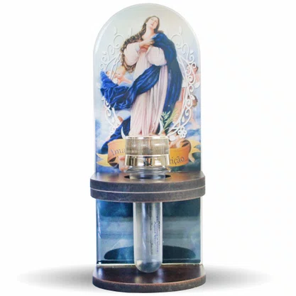 Adorno Porta Água Benta Nossa Senhora da Imaculada Conceição 20 x 8 cm