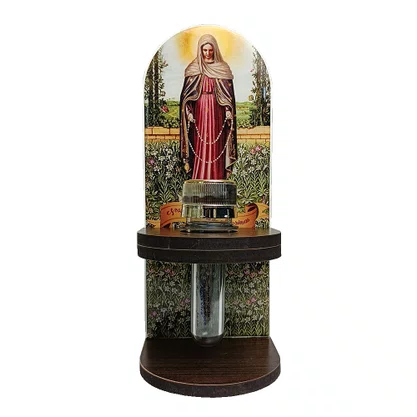 Adorno Porta Água Benta Nossa Senhora das Lágrimas - 20 x 8 cm
