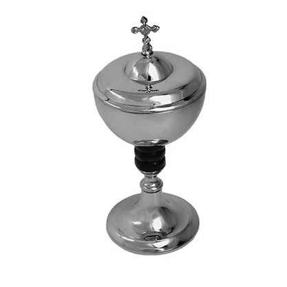 Âmbula Cromo com Detalhe em Madeira - 22 cm X 9 cm 