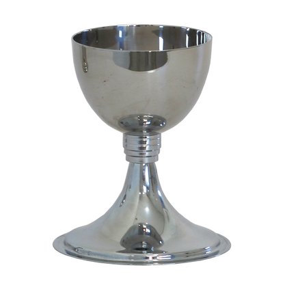 Cálice Metal Cromo - 14 cm x 9,5 cm