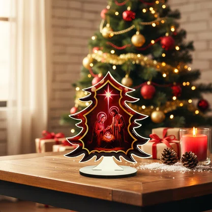 Árvore de Natal MDF Azul