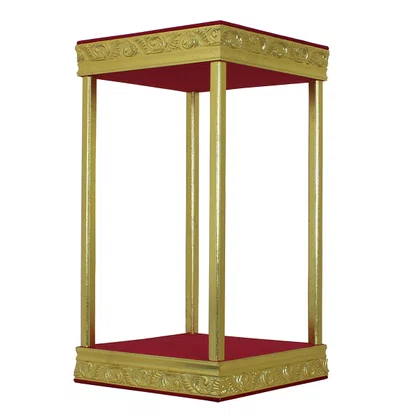 Baldaquino Madeira Dourado - 90 cm x 48 cm x 48 cm