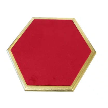 Base Ostensório Madeira Sextavada - 25 cm x 25 cm