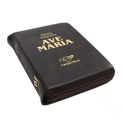 Bíblia Ave Maria Média com Ziper