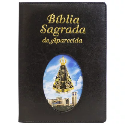 Bíblia Sagrada de Aparecida Grande Ilustrada Preta