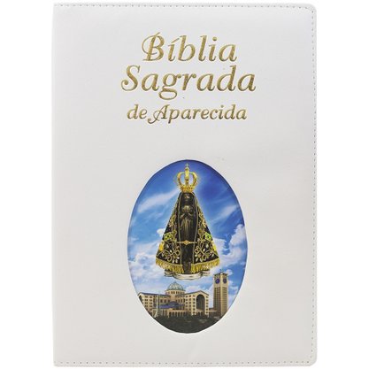 Biblia Sagrada de Aparecida Ilustrada Branca