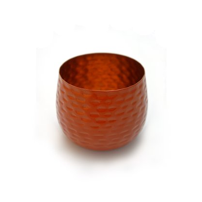 Cachepô em Metal Marrom 7 cm