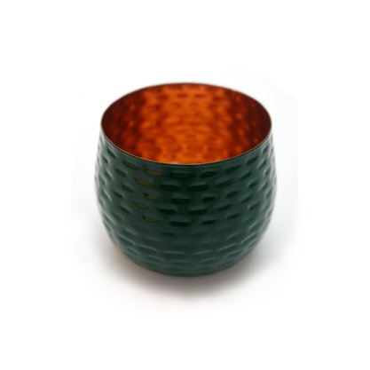 Cachepo em Metal Verde 7 Cm