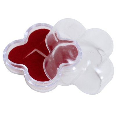 Caixa Acrílica Trevo Vermelho