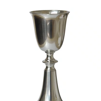 Cálice de Metal Prata - 21 cm