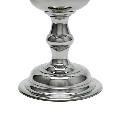 Calice de Metal Cromado Grande 19.5 Cm
