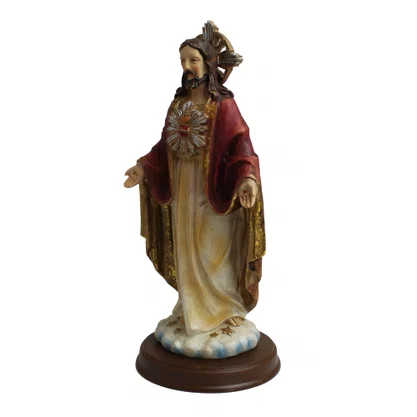 Imagem do Sagrado Coração de Jesus de Resina Importada - 19 cm