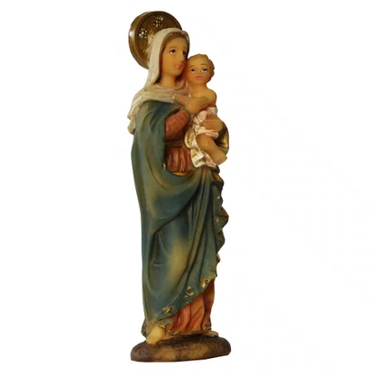 Imagem de Maria e Jesus de Resina Importada - 10 cm