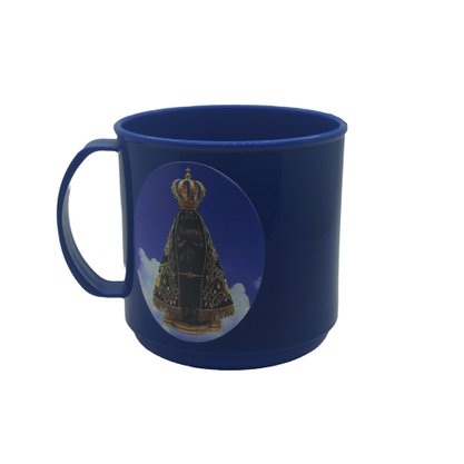 12 Unid - Caneca Plastica Azul Royal Personalizada