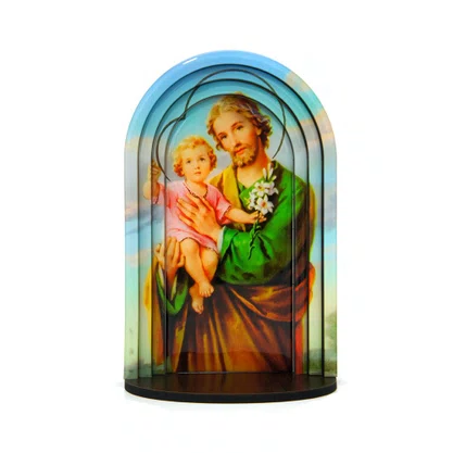 Capela 3d Resinada São José - 24 Cm X 16 Cm