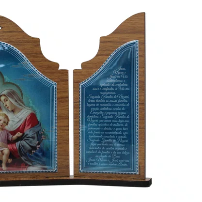 Capela Aberta MDF Sagrada Família - 17 cm x 29 cm