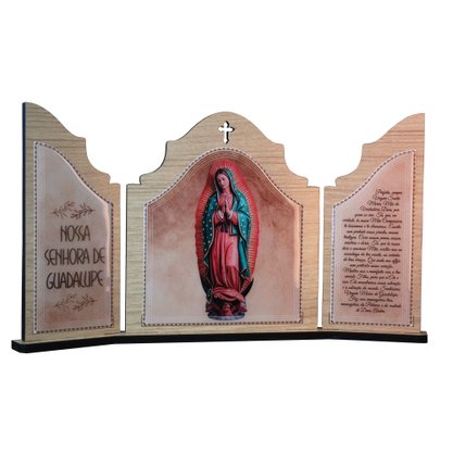 Capela Aberta de Nossa Senhora Guadalupe MDF - 17 cm x 29 cm