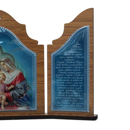 Capela Aberta MDF Sagrada Família - 17 cm x 29 cm