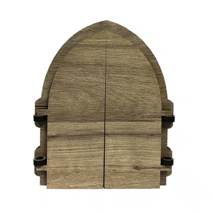 Capela com porta MDF de Nossa Senhora Aparecida - 18 cm x 26 cm