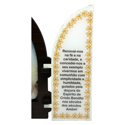 Capela com Portas Resinada Santa Dulce Dos Pobres - 18 Cm X 26 Cm