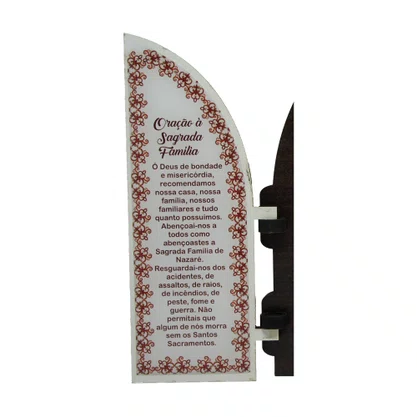Capela com Portas Resinado Sagrada Família - 18 Cm X 26 Cm