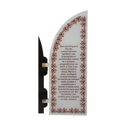 Capela com Portas Resinado Sagrada Família - 18 Cm X 26 Cm