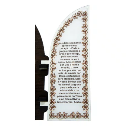 Capela com Portas Resinado Santa Rita de Cassia - 18 Cm X 26 Cm