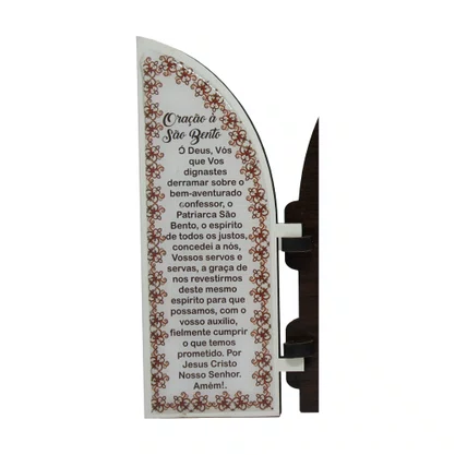 Capela com Portas Resinado São Bento - 18 Cm X 26 Cm