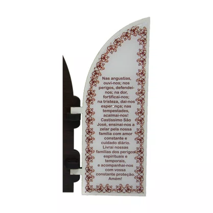 Capela com Portas Resinado São José - 18 Cm X 26 Cm