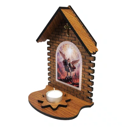 Capela de Arcanjo São Miguel  Porta Vela - 23 cm x 15 cm