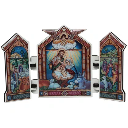Capela de Natal com Porta MDF Mesa Presépio