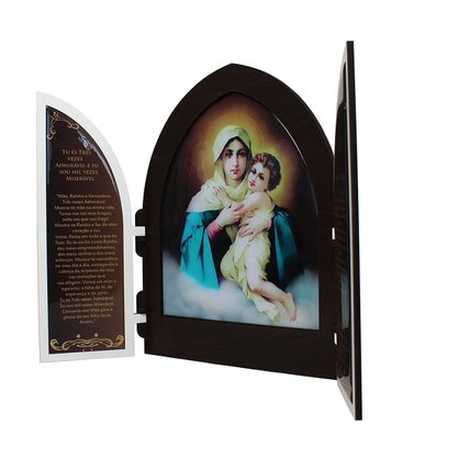 Capela com Portas Resinado Mãe Rainha - 36 Cm X 50 Cm