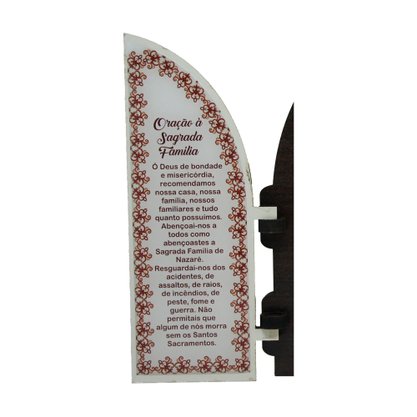 Capela com Portas Resinado Sagrada Família - 18 Cm X 26 Cm