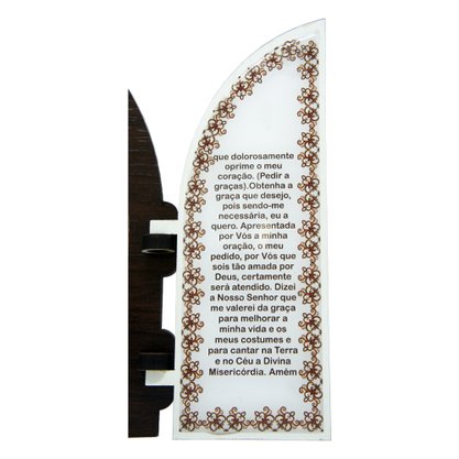 Capela com Portas Resinado Santa Rita de Cassia - 18 Cm X 26 Cm