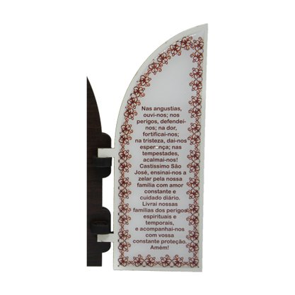 Capela com Portas Resinado São José - 18 Cm X 26 Cm