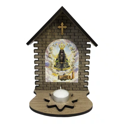 Capela de Nossa Senhora Aparecida Porta Vela - 23 cm x 15 cm