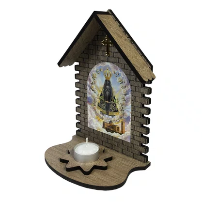 Capela de Nossa Senhora Aparecida Porta Vela - 23 cm x 15 cm